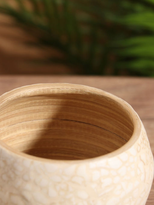 Ваза, 12×12×11 см, бамбук