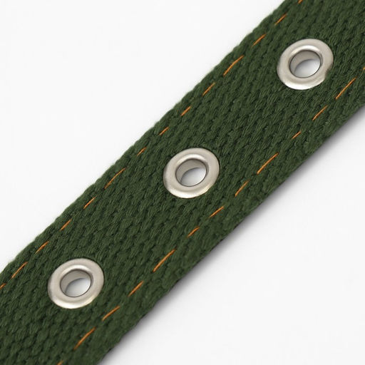 Ошейник брезентовый двухслойный, 59,5 х 2,5 см, хаки - Пижон фото 6