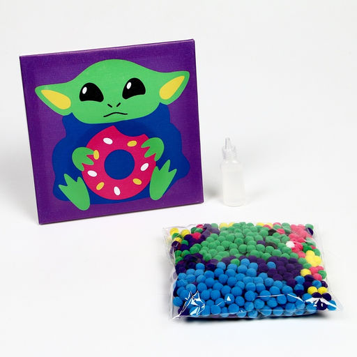 Картина помпонами Чудик, 20 х 20 см - Школа талантов фото 3