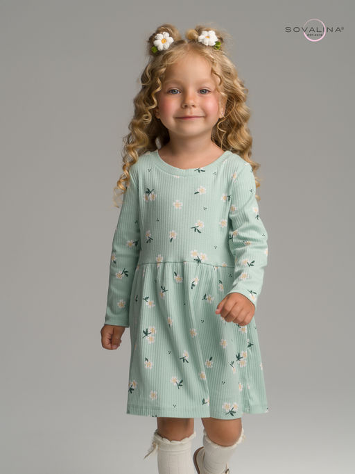 Платье Элла мятный букетик