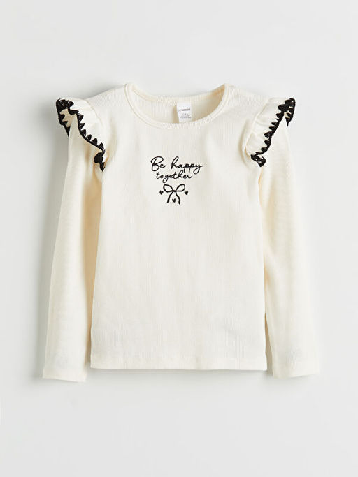 Nak??l? F?rf?r Detayl? K?z ?ocuk 3l? Tak?m