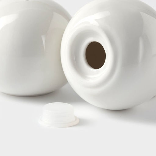 Набор для специй на бамбуковой подставке BellaTenero Шарики, 2 предмета: солонка 100 мл, перечница 100 мл, фарфор, белый фото 4