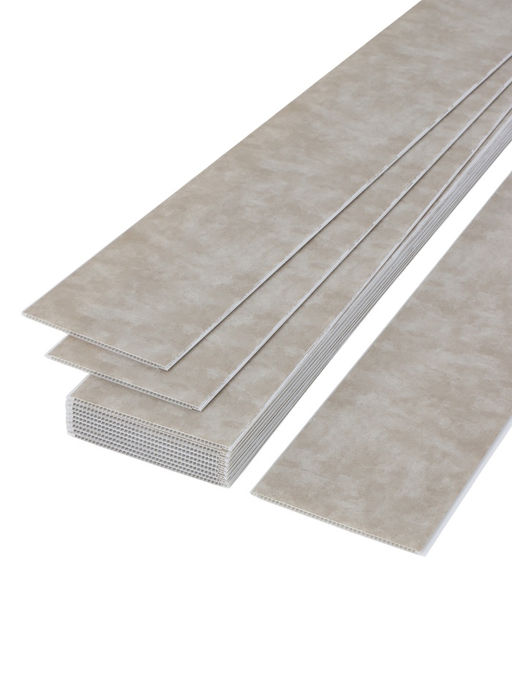 Цена за 12 шт. Стеновая панель ПВХ «Венециана 780/1», 2600×250 мм, цвет бежевый