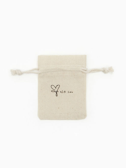 Цена за 50 шт. Мешочек подарочный Нежность лён, 7?9 см, бежевый - Simaland фото 3