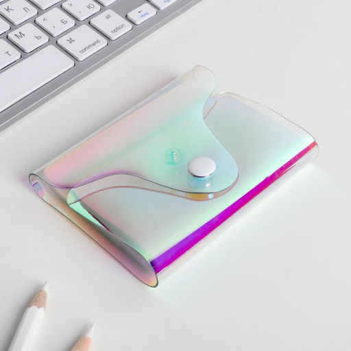 Набор Сияй!, голографическая обложка для паспорта и визитница - Beauty fox фото 7