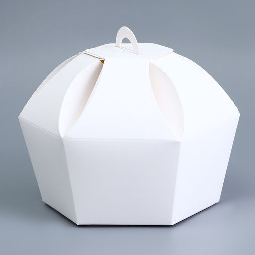 Цена за 5 шт. Универсальная подарочная коробка складная, 10×10×13 см, белая