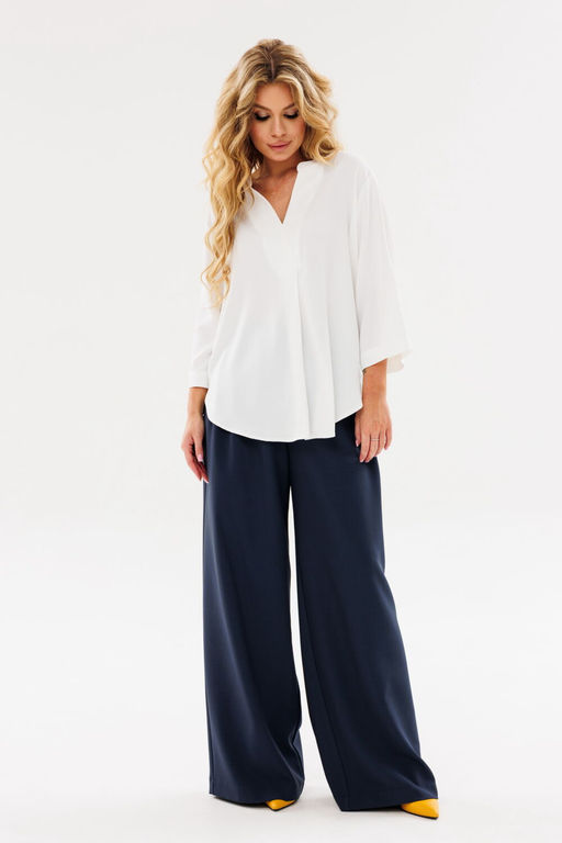 Блуза AmberA 1093-1 молоко  фото 5