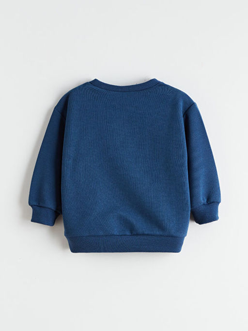 Bask?l? Erkek ?ocuk Sweatshirt