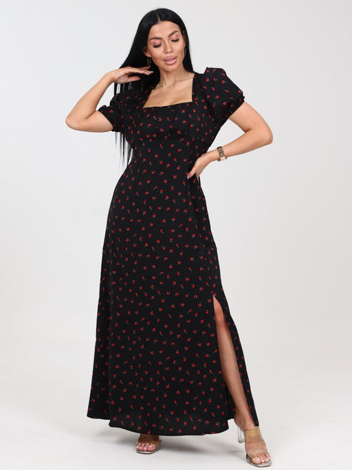 Вероника ПЛАТЬЕ ЖЕНСКОЕ (Черный) - А-дина фото 2