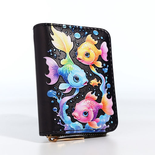 Кошелёк на молнии, чёрный