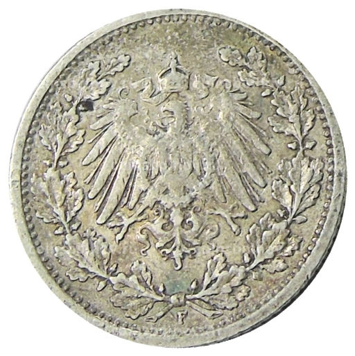 1/2 марки 1906 года F Германия