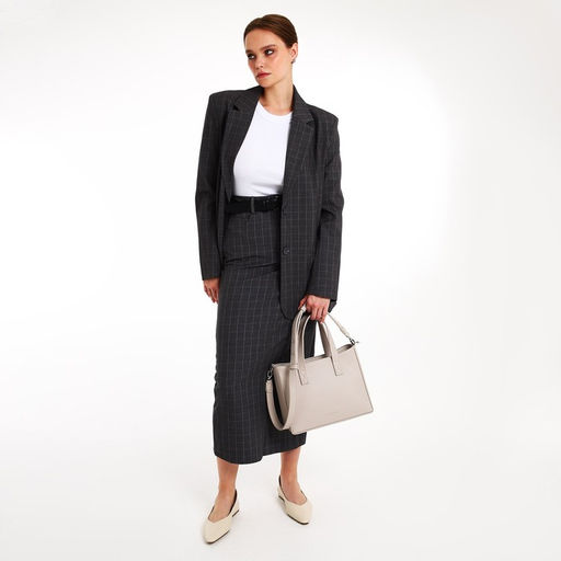 Сумка женская TEXTURA, тоут, средний размер, цвет бежевый  фото 8