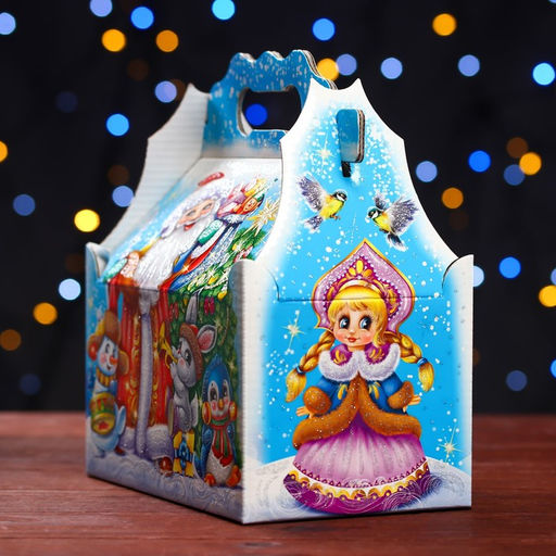 Цена за 5 шт. Подарочная коробка Праздник у зверят , ларец 20 х 12 х 17 см - Simaland фото 3