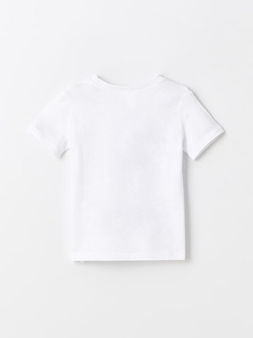 Bisiklet Yaka Bask?l? Erkek Bebek Ti??rt - Waikiki фото 2