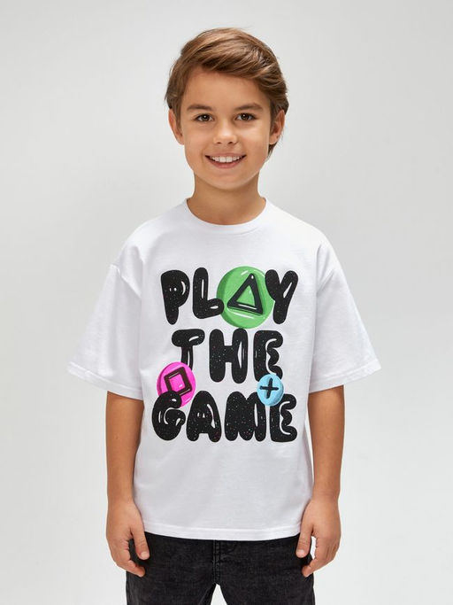 ACOOLA / Футболка детская для мальчиков Egypt белый  фото 2