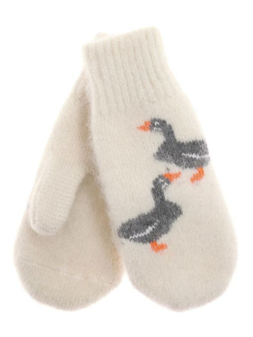 Варежки детские круговые "Гуси" 0921-1