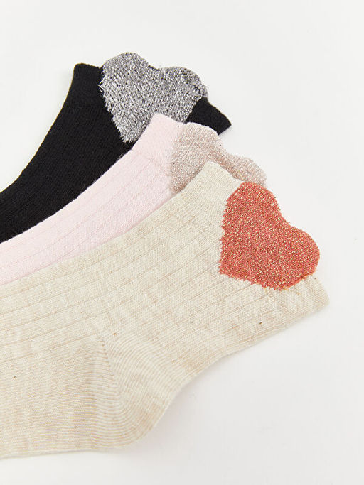 Desenli K?z ?ocuk Soket ?orap 3l?