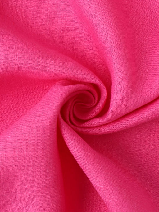 Шторы для кухни Этель Linen collection, 145×180 см - 2 шт., 100% лён, 170 г/м², розовые