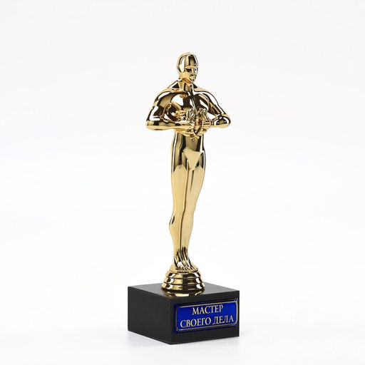 Кубок наградная фигура Мастер своего дела, оскар, пластик, подставка камень, 18 см