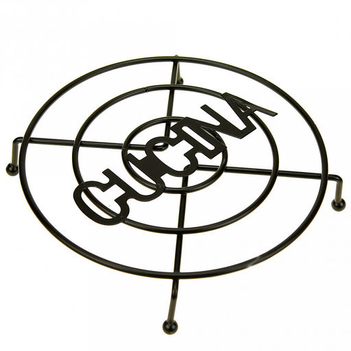 Подставка металлическая, окрашенная под горячее 19см h3,5см Стиль на ножках, черный, s4мм (Китай) - Домашняя мода фото 2