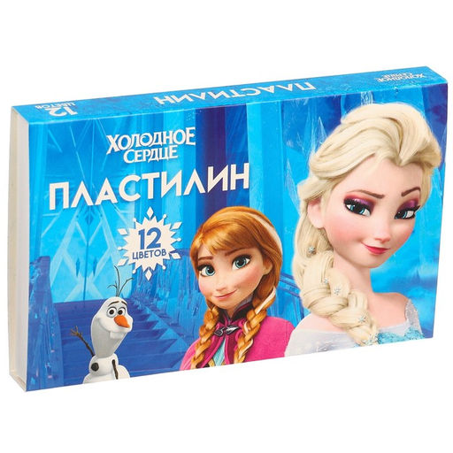 Пластилин 12цв 180г Холодное сердце - Disney фото 2