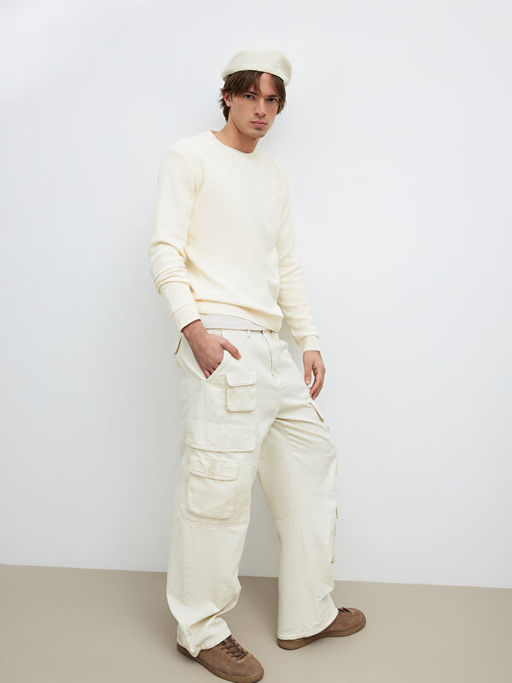 Bisiklet Yaka Erkek Triko Kazak