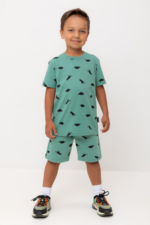 Crockid _ КР 400818/малахитово-зеленый,дино к560 шорты для мал  фото 5