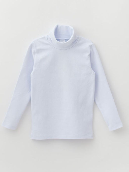 Джемпер для мальчика из трикотажной рибаны, белый - Lesi kids фото 4