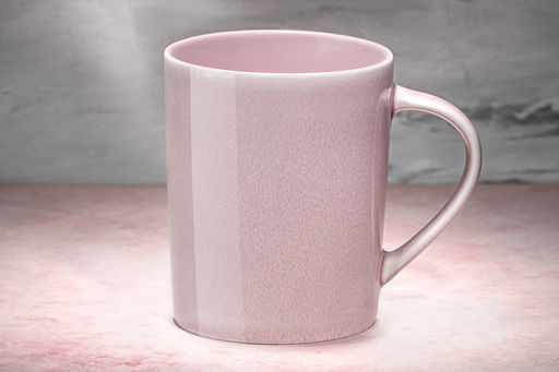 Кружка 320 мл 11,5*8*10 см Розовый меланж NEW BONE CHINA