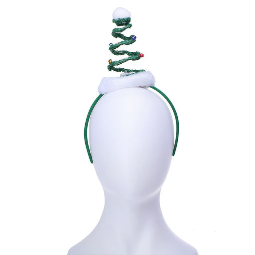 Ободок карнавальный Ёлочка светящаяся, в пакете - Снеговичок фото 3