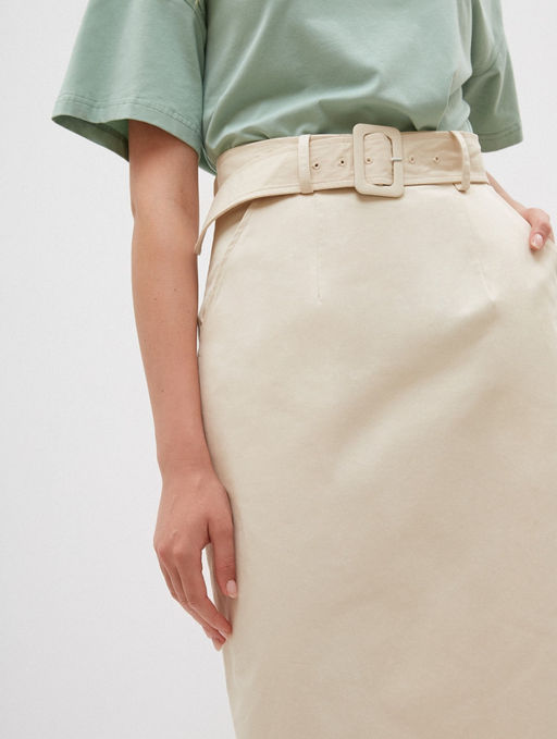 Conso/PU 200462 - beige Юбка