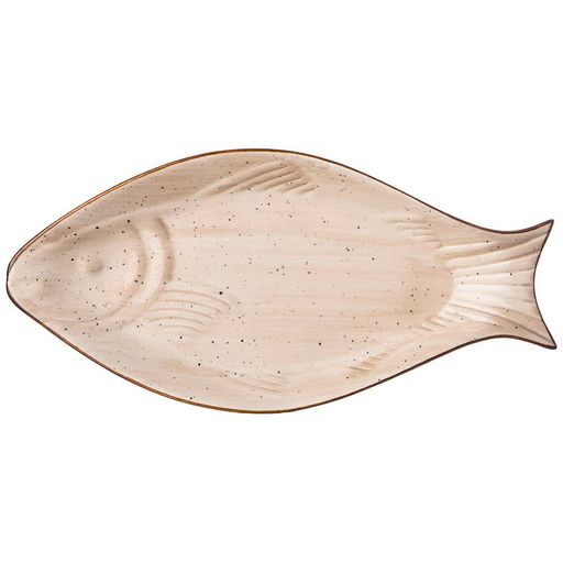 БЛЮДО СЕРВИРОВОЧНОЕ BRONCO NATURE 25*12*3 СМ БЕЖЕВОЕ