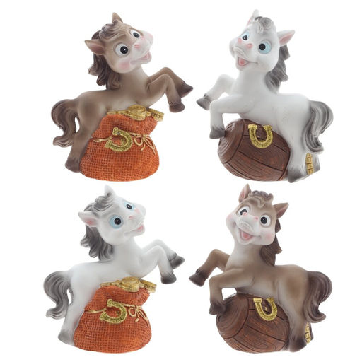 Копилка "Лошадка", L12 W6 H13 см, 4в.