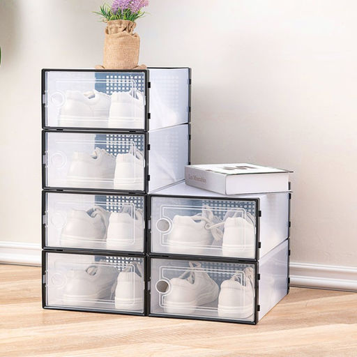 Коробка для хранения обуви с дверцей Доляна Large size, 2633,516,5 см, 2 шт  фото 8