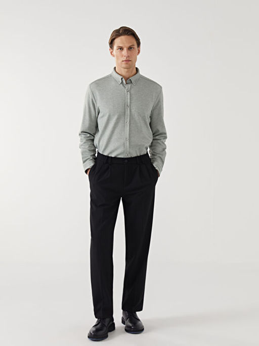 Slim Fit Uzun Kollu Erkek G?mlek