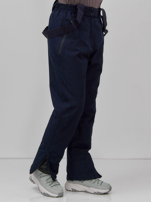 Полукомбинезон утепленный женский большого размера темно-синего цвета 666_1TS - Chunmai фото 3