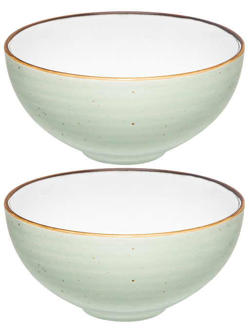 Набор салатников 2 пр. 600 мл 15*15*7 см Кантри Крафт, светло-зеленый - Elan gallery фото 4