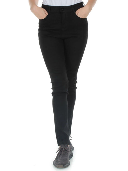M-014 BLACK Джинсы женские плотные