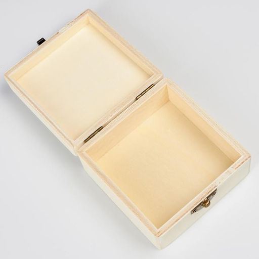 Цена за 5 шт. Шкатулка для росписи дерево «Единорожка среди облачков», заготовка, 5×10×10 см