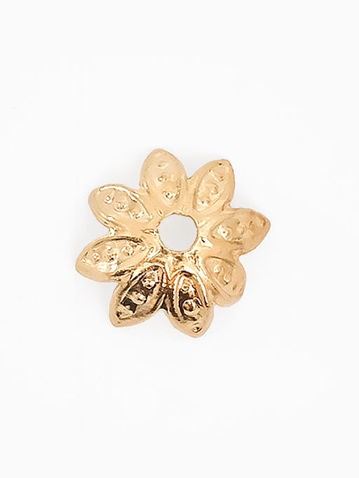 Цена за 2 шт. Шапочки для бусин (набор 50 шт.) СМ-011-1, 3.5?8 мм, цвет золото