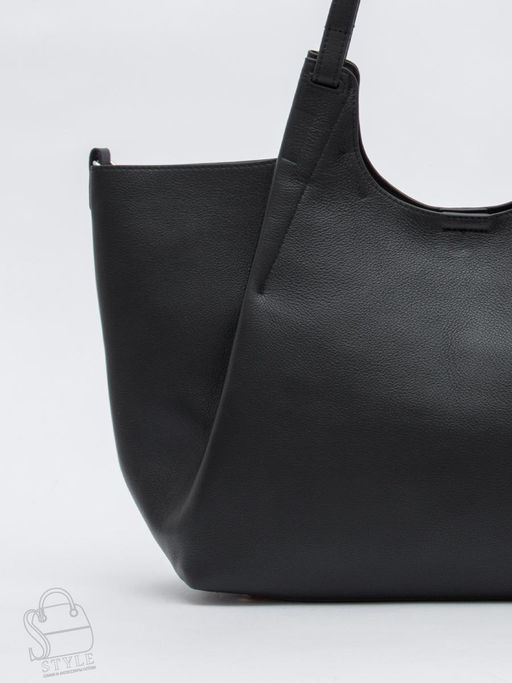 Сумка женская кожаная 1102-1MP black Polina&Eiterou