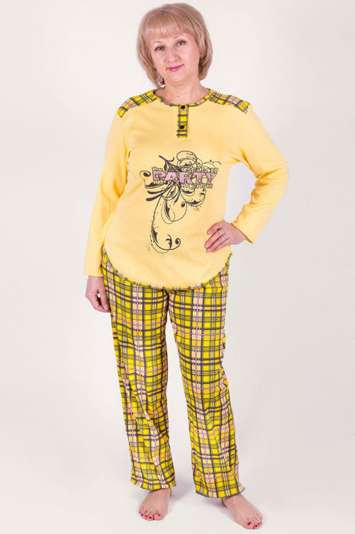 Арт. 4431 Пижама с брюками 54-60 (4 шт) Цвет:ассорти - Калинка фото 3