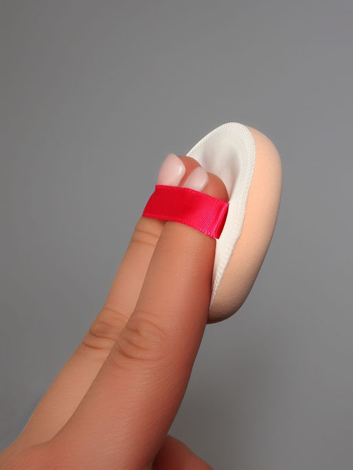 Спонж для макияжа, с держателем, d=5 см, в футляре, круглый, бежевый