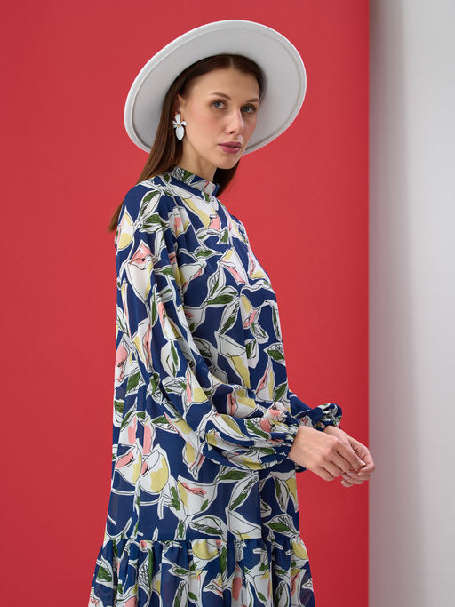 Платье с объемными рукавами OD-279-3