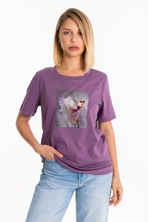 Футболка М325305Па сиреневый