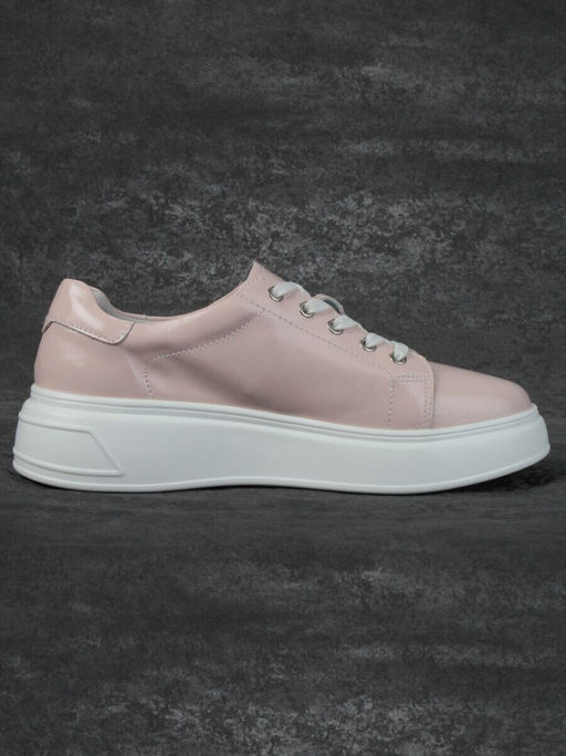 05-PDD215-5 LT. PINK Кроссовки женские (натуральная кожа)