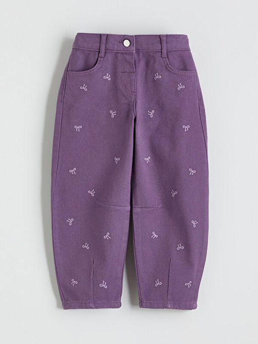 Fiyonk Nak??l? K?z ?ocuk Pantolon