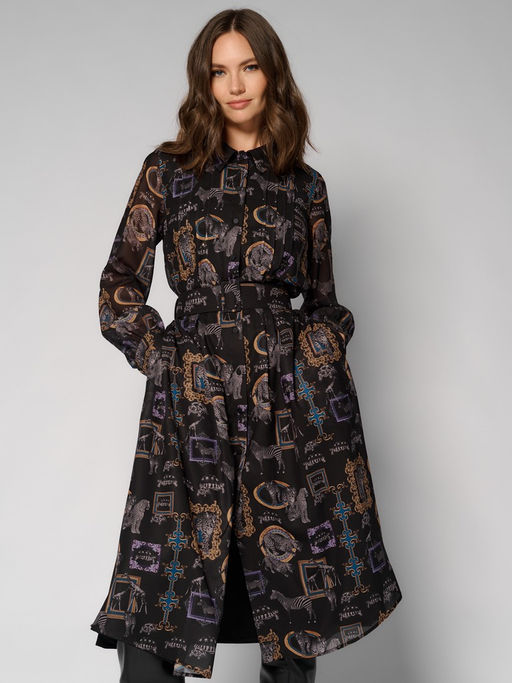 Платье женское 12411-35116 multicolor-black - Eleganzza фото 3