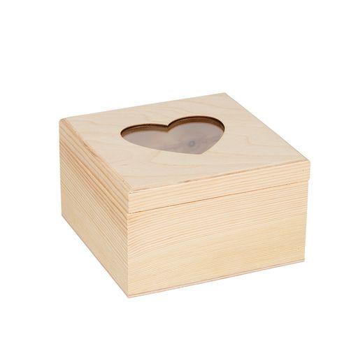 Заготовка для декорирования Mr. Carving ВД-737 Шкатулка с сердцем сосна 16 х 6 х 9 см