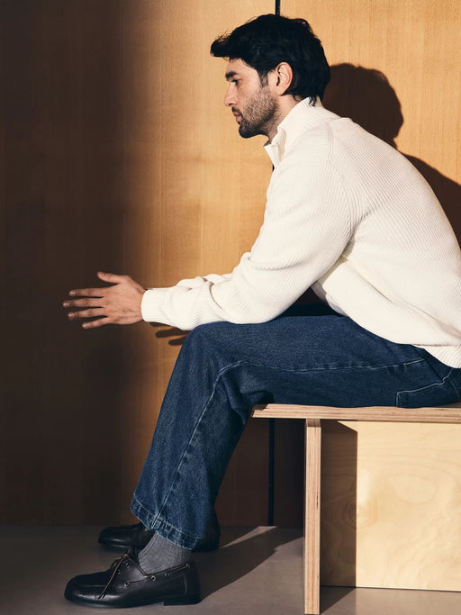 Джемпер из хлопка на молнии / Zarina  фото 5